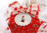 Pixie Noel Christmas Gift Tags in Aqua